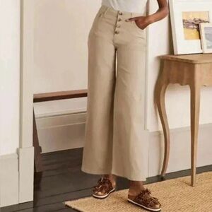 Boden  Denim Button Fly Wide Leg Jeans Size 8